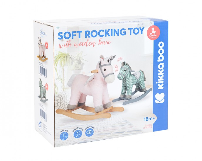 Rocking toy with sound Green Horse