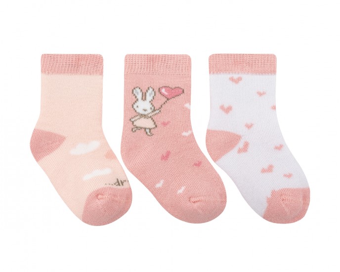 Baby socks thermal Rabbits in Love 1-2y