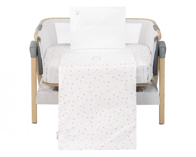 Mini cot bedding set 5pcs Hippo Dreams