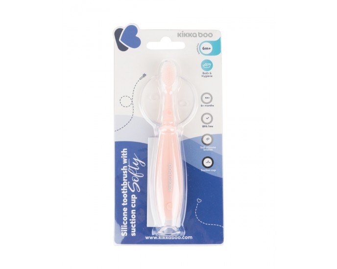 Silicone toothbrush Softy Pink 