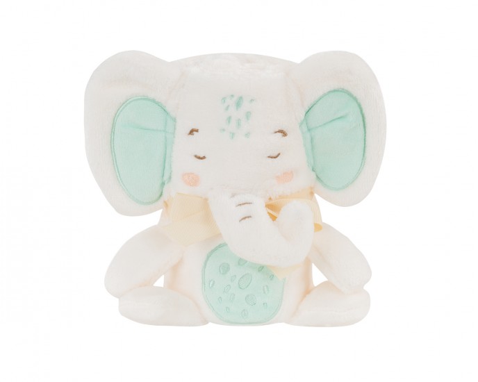 3D embroidery gift blanket Elephant Time