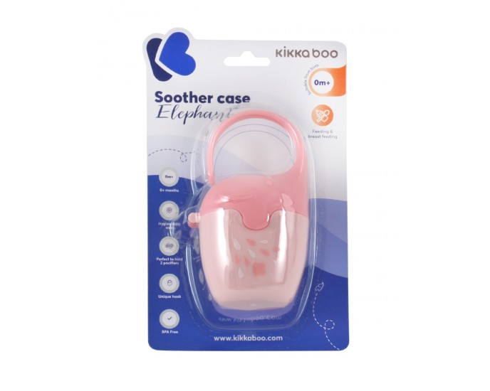 Soother case Elephant Pink 
