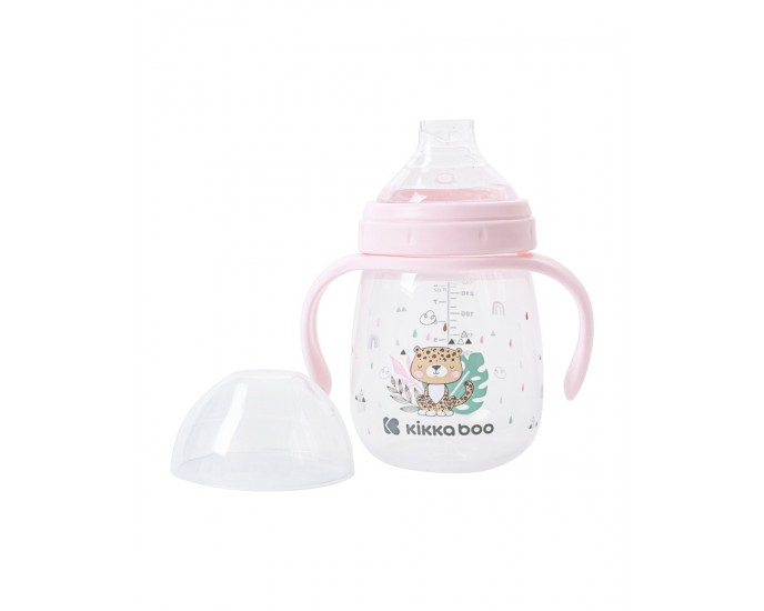 Cup with silicone spout 240ml Savanna Pink