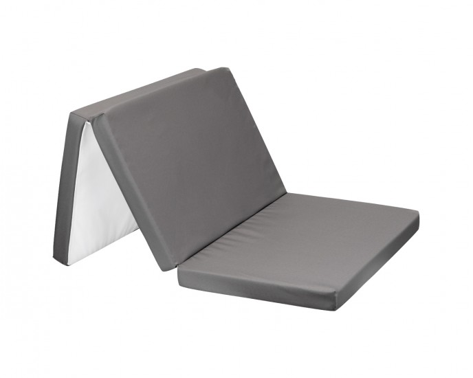 Foldable mattress 59/118/5 cm polyester Dark Grey ΣΤΡΩΜΑΤΑ ΚΟΥΝΙΑΣ