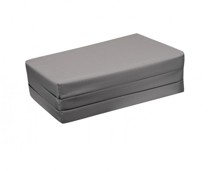Foldable mattress 59/118/5 cm polyester Dark Grey ΣΤΡΩΜΑΤΑ ΚΟΥΝΙΑΣ