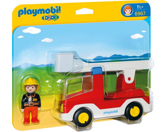 Πυροσβέστης Με Κλιμακοφόρο Όχημα [1.2.3] 6967 Playmobil PLAYMOBIL