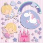 Happy Fairies αυτοκόλλητα 3 επιπέδων M