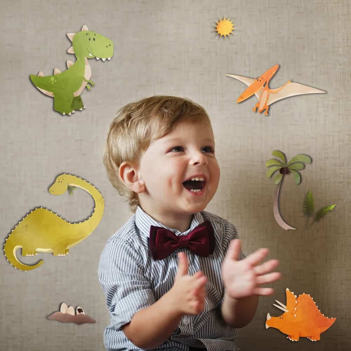 Dinosaurs αυτοκόλλητα 3 επιπέδων M