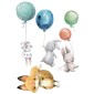 WaterColour Amimals αυτοκόλλητα τοίχου XL