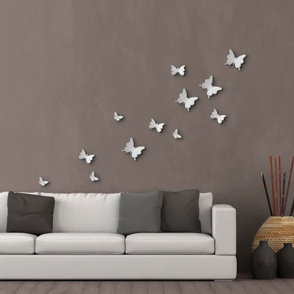 White Butterflies 3D πολυπροπυλενίου