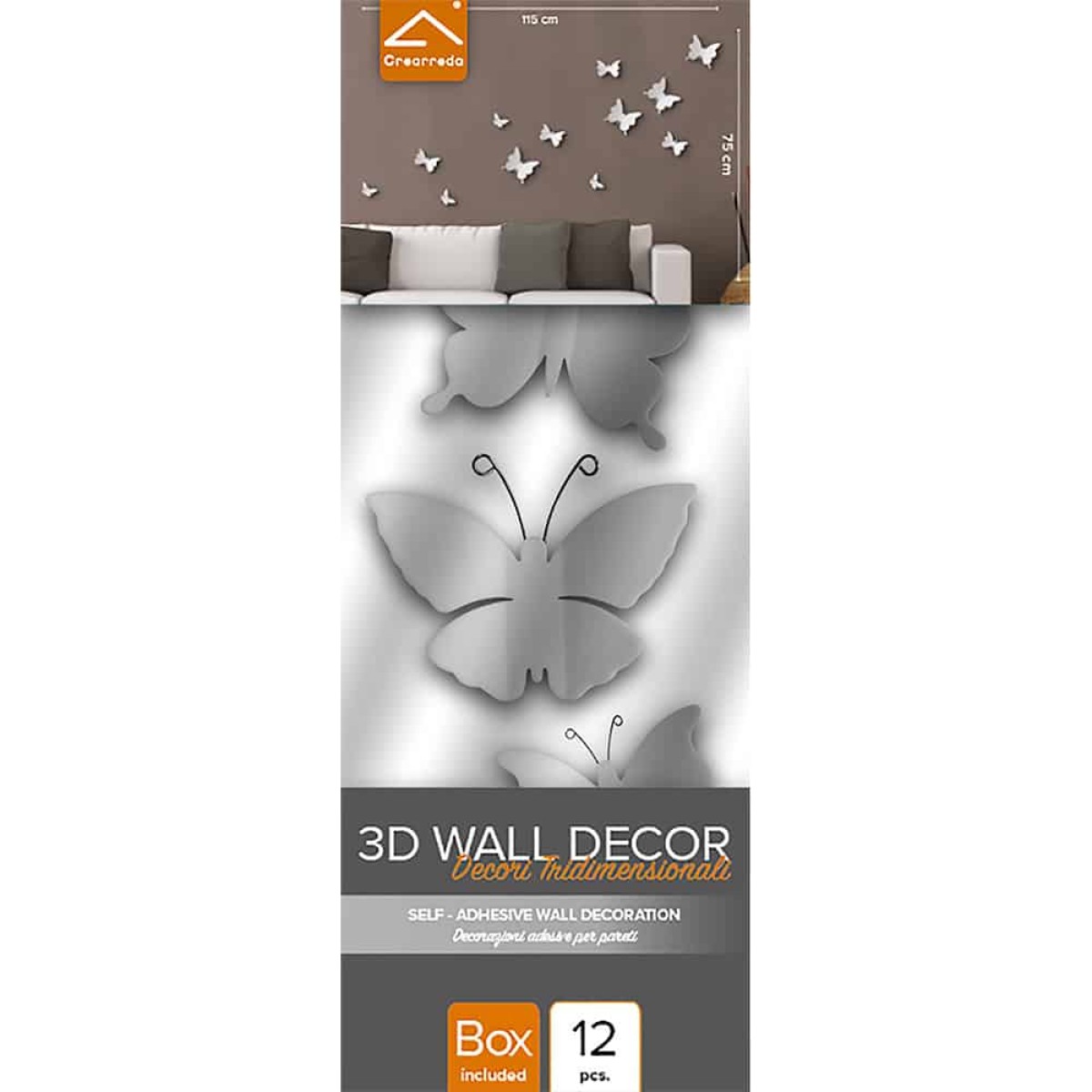 White Butterflies 3D πολυπροπυλενίου