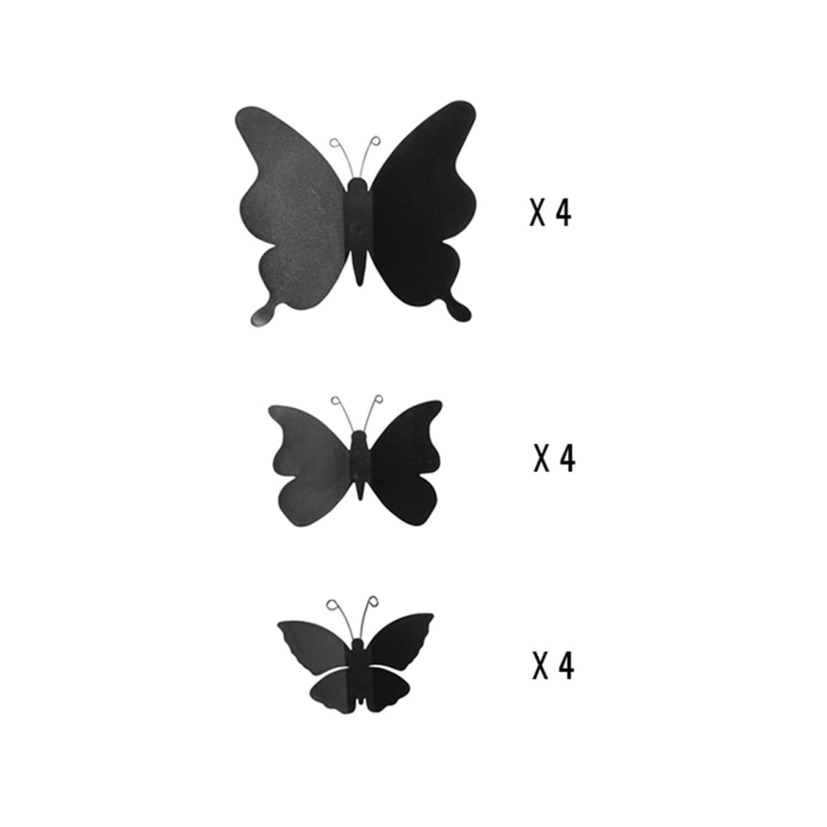 Black Butterflies 3D πολυπροπυλενίου