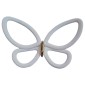 White Metal Butterflies 3D μεταλλικές