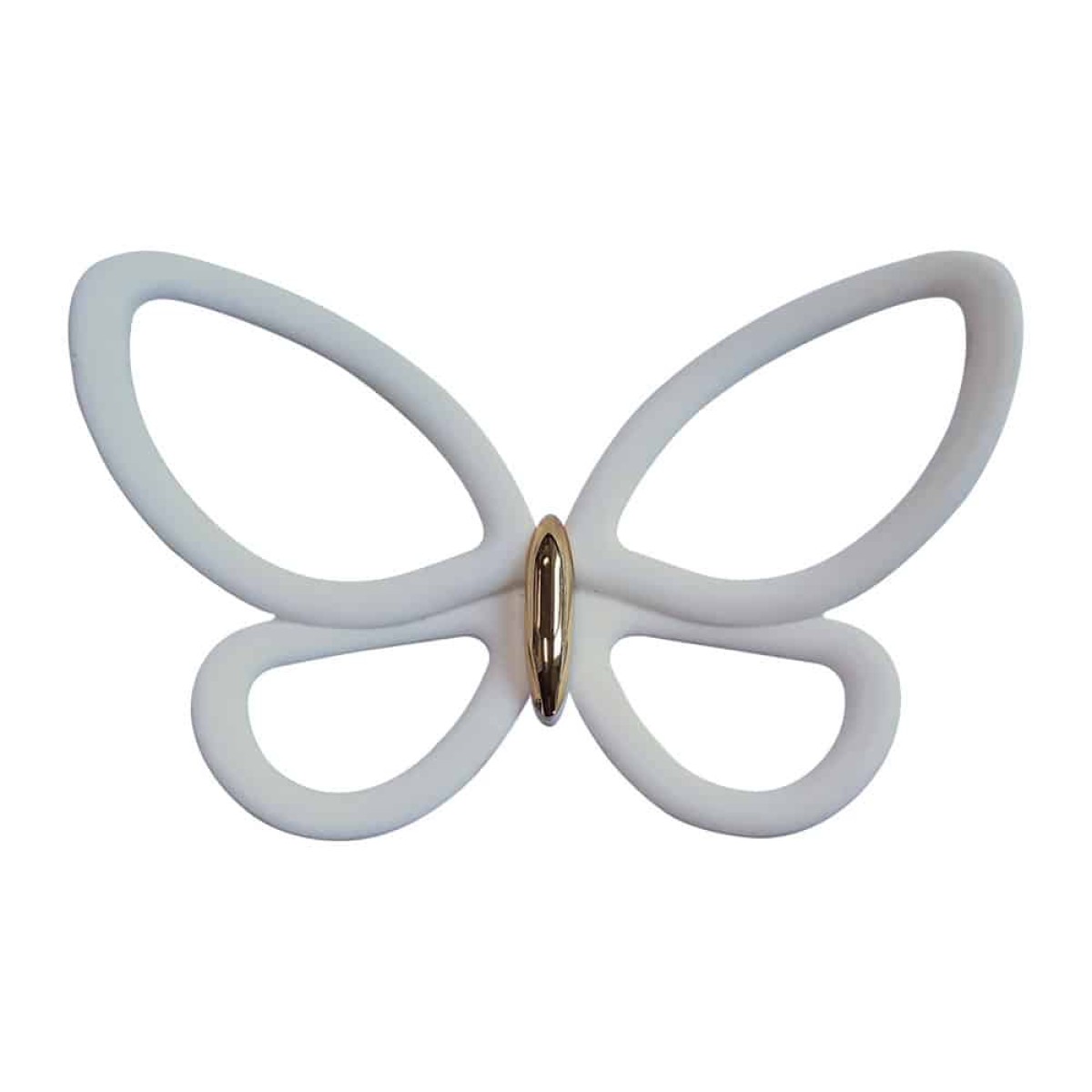 White Metal Butterflies 3D μεταλλικές