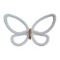White Metal Butterflies 3D μεταλλικές
