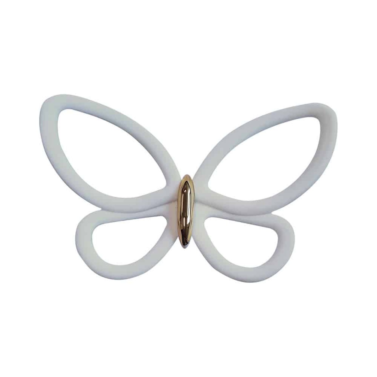 White Metal Butterflies 3D μεταλλικές