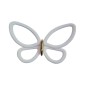 White Metal Butterflies 3D μεταλλικές