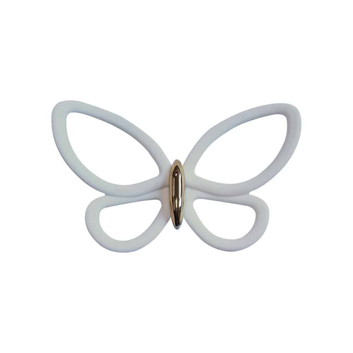White Metal Butterflies 3D μεταλλικές