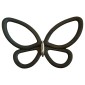 Black Metal Butterflies 3D μεταλλικές