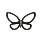 Black Metal Butterflies 3D μεταλλικές