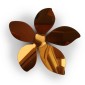 Bronze Flowers 3D πολυπροπυλενίου