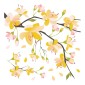 Yellow Branch αυτοκόλλητα τοίχου βινυλίου