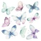 Watercolour Butterflies αυτοκόλλητα τοίχου βινυλίου M