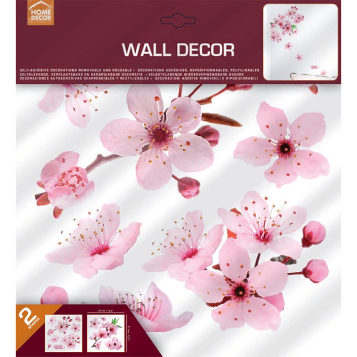 Cherry Blossom αυτοκόλλητα τοίχου βινυλίου
