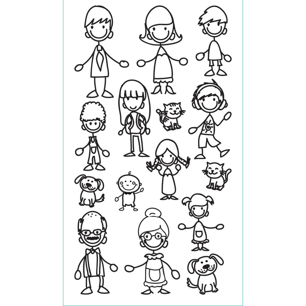 Family αυτοκόλλητα τοίχου (59001)
