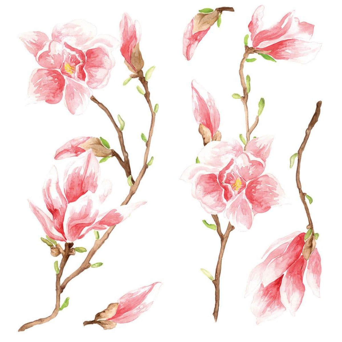 Magnolia αυτοκόλλητα τοίχου βινυλίου