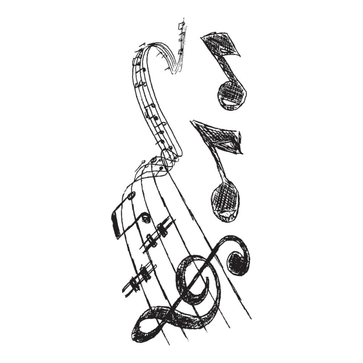 Music αυτοκόλλητα τοίχου βινυλίου S