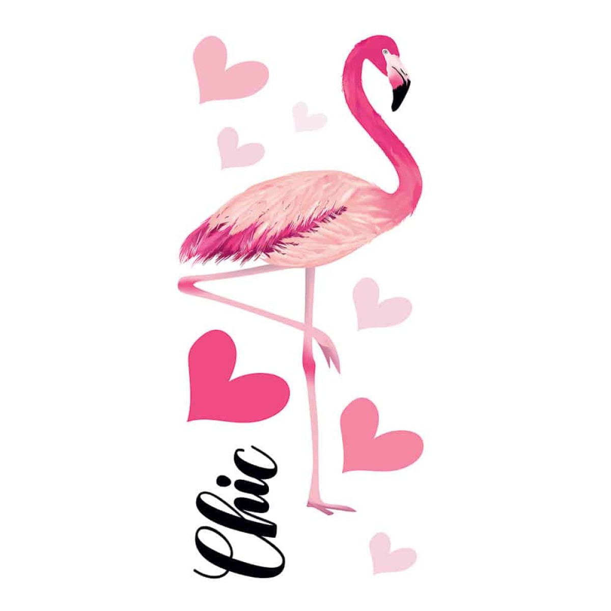 Flamingos αυτοκόλλητα τοίχου βινυλίου