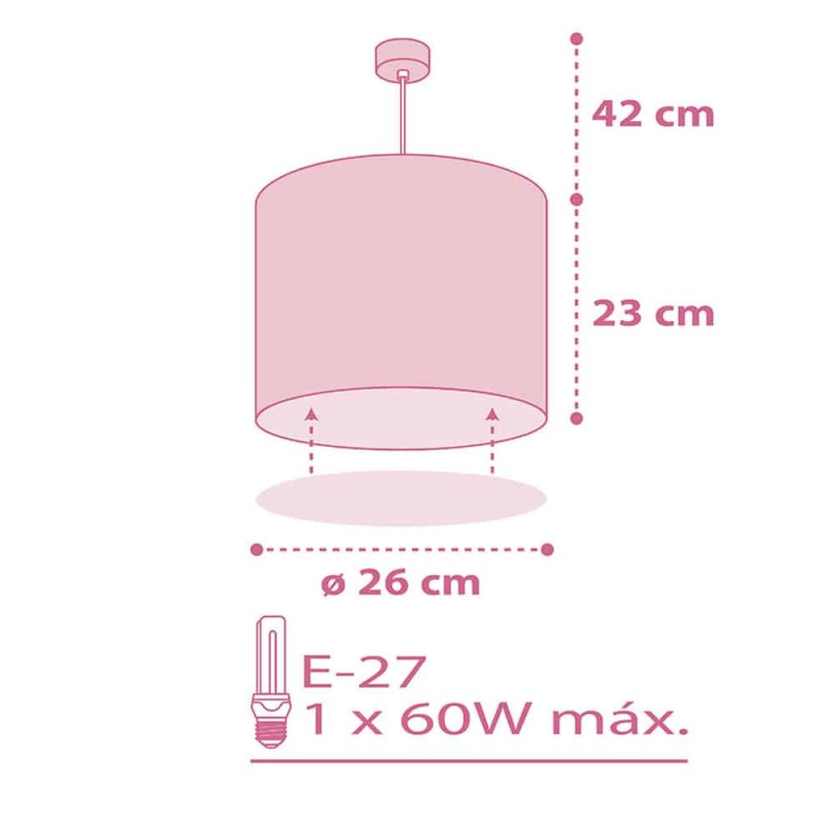 Sweet Dreams Pink DIY φωτιστικό οροφής (62012S)