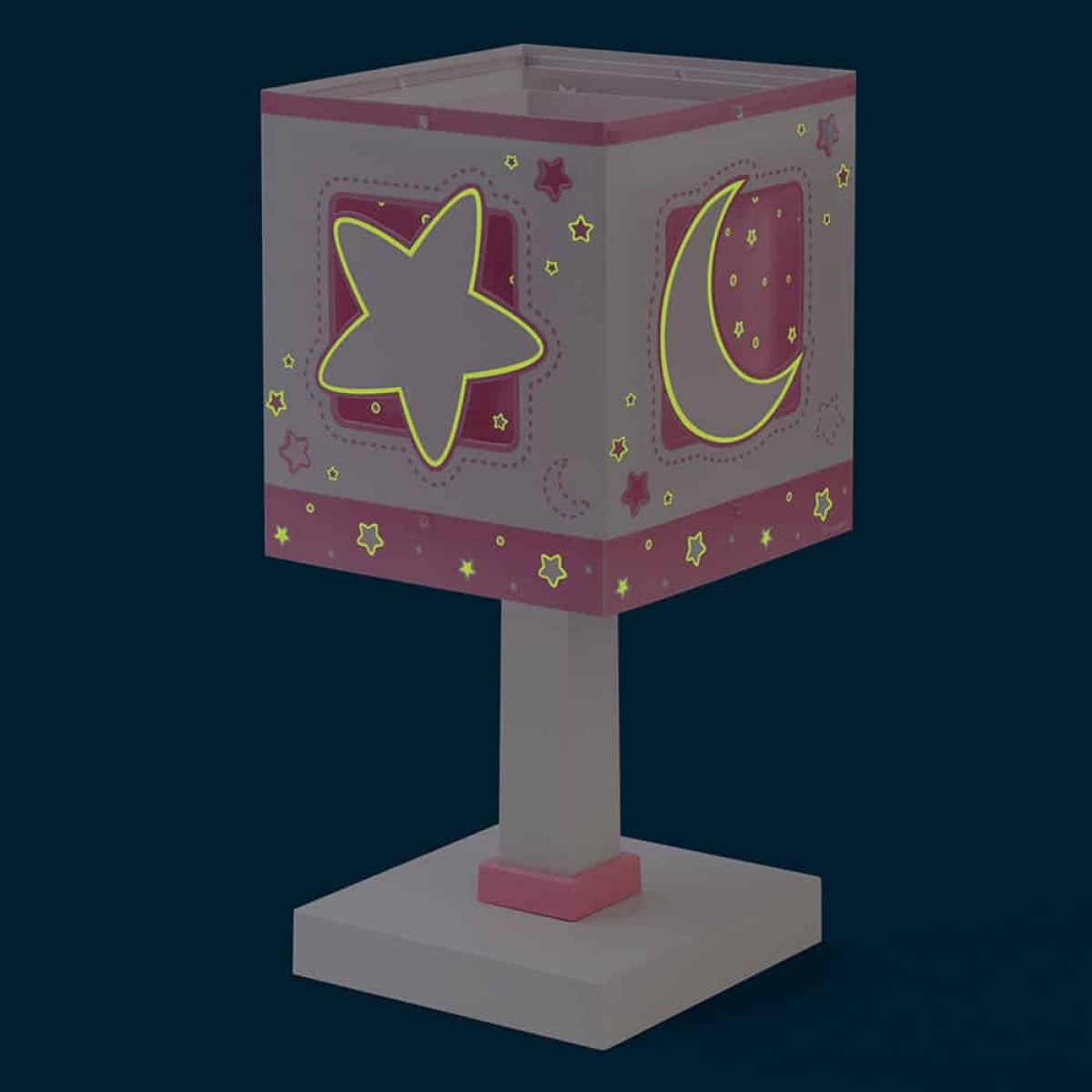 MoonLight Pink κομοδίνου παιδικό φωτιστικό (63231S)