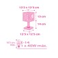 MoonLight Pink κομοδίνου παιδικό φωτιστικό (63231S)