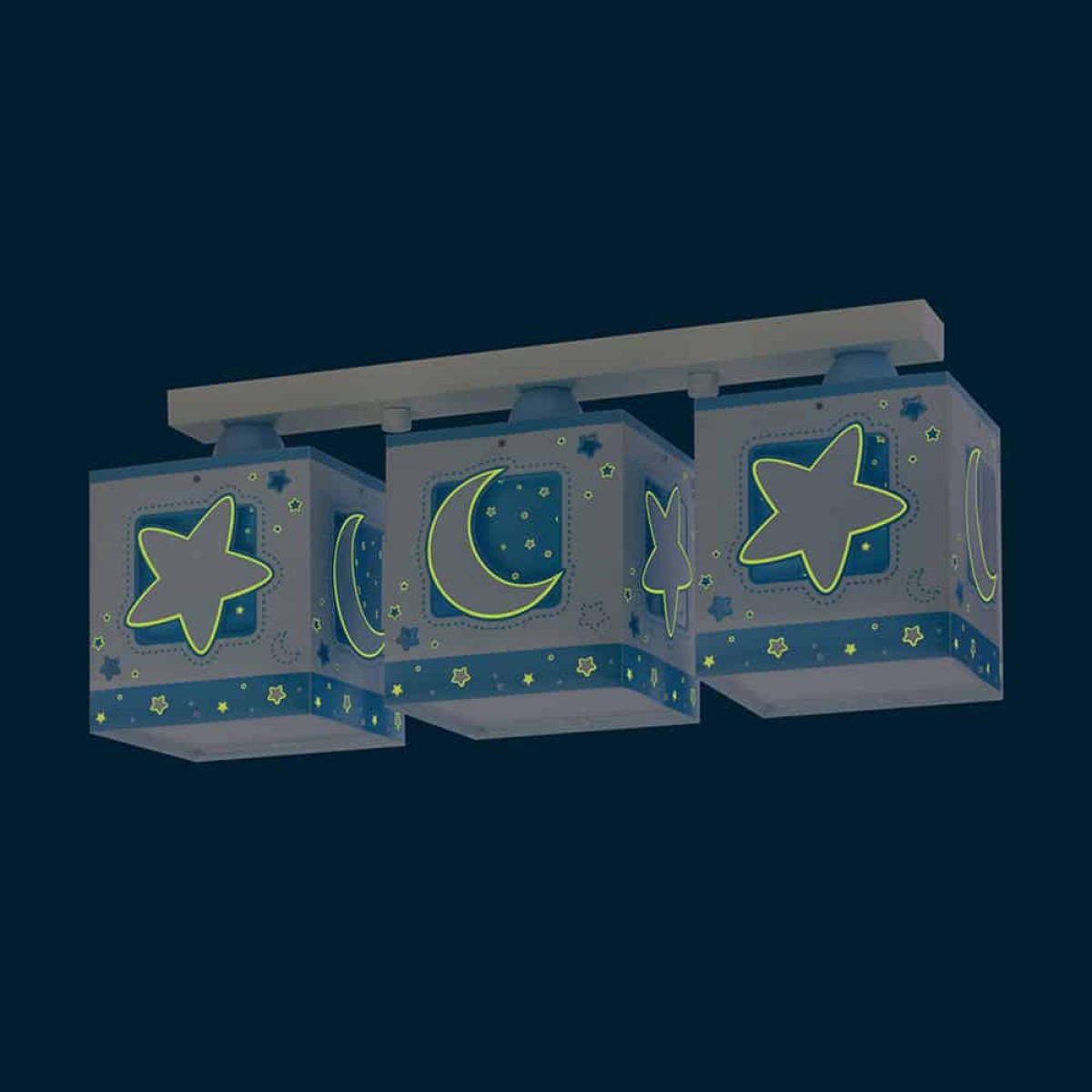 MoonLight Blue τρίφωτο οροφής ράγας (63233NT)