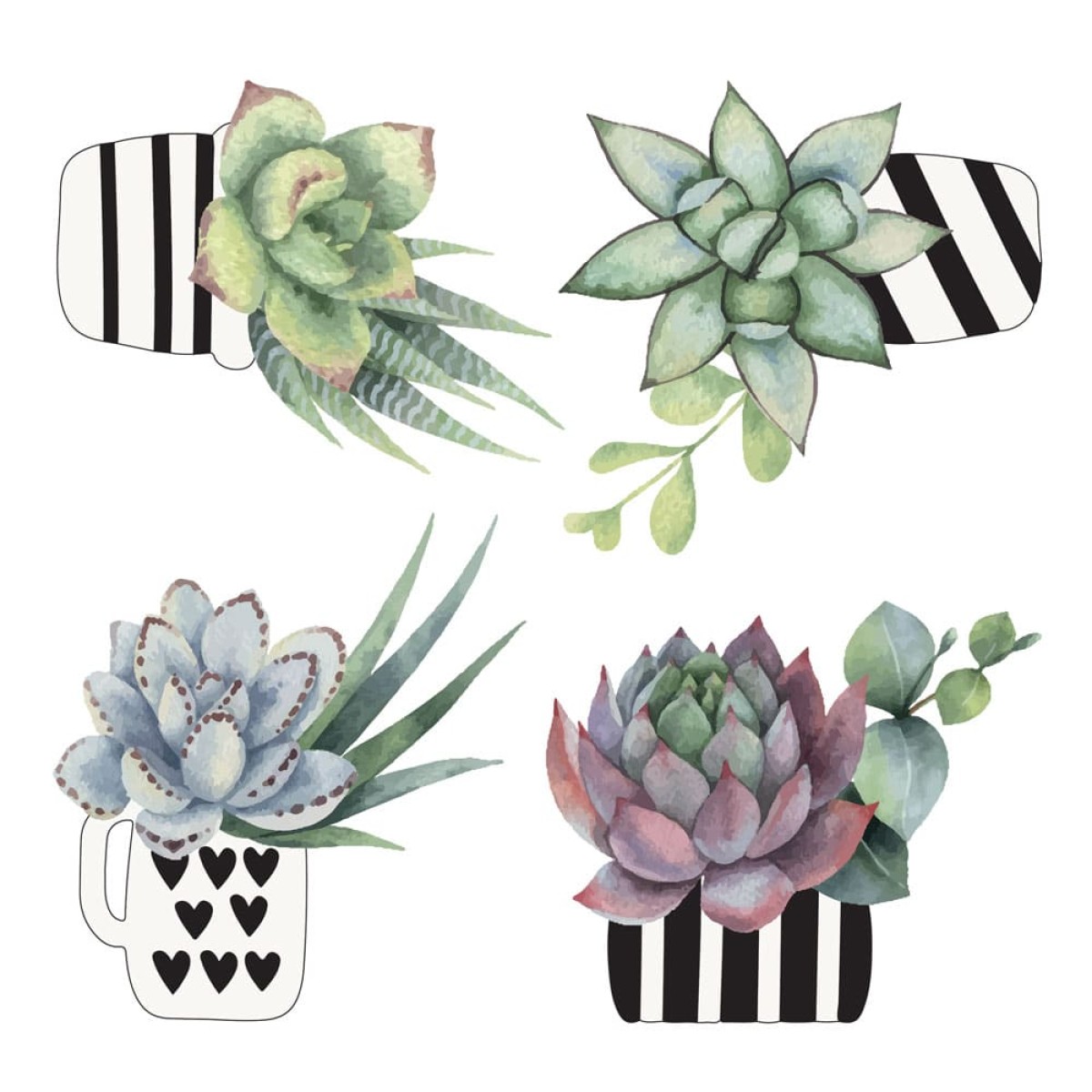 Cactus αυτοκόλλητα βινυλίου για τζάμι