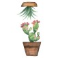 Cactus αυτοκόλλητα βινυλίου για τζάμι S