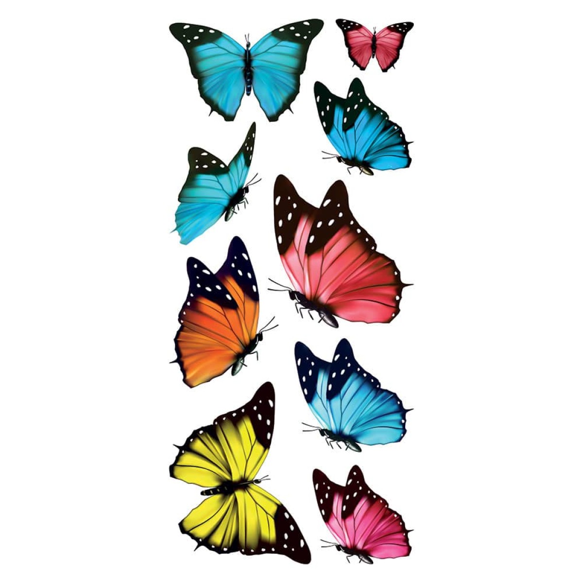 Butterflies αυτοκόλλητα βινυλίου για τζάμι S
