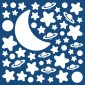 White Stars φωσφορίζοντα τοίχου M