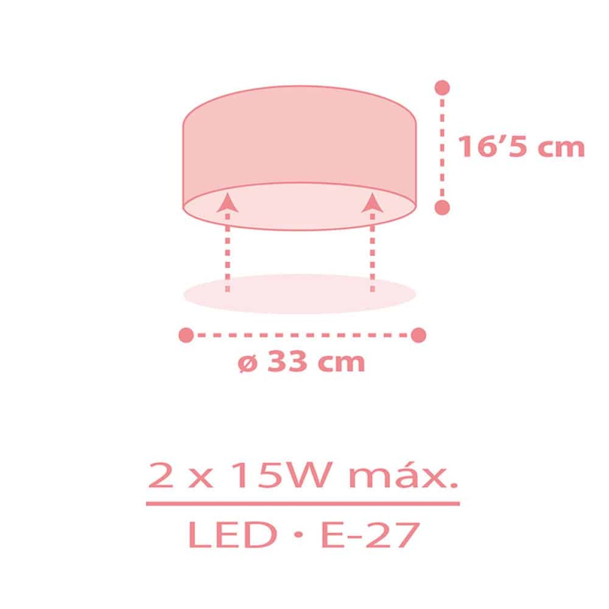 Starlight Pink πλαφονιέρα (82216MS)