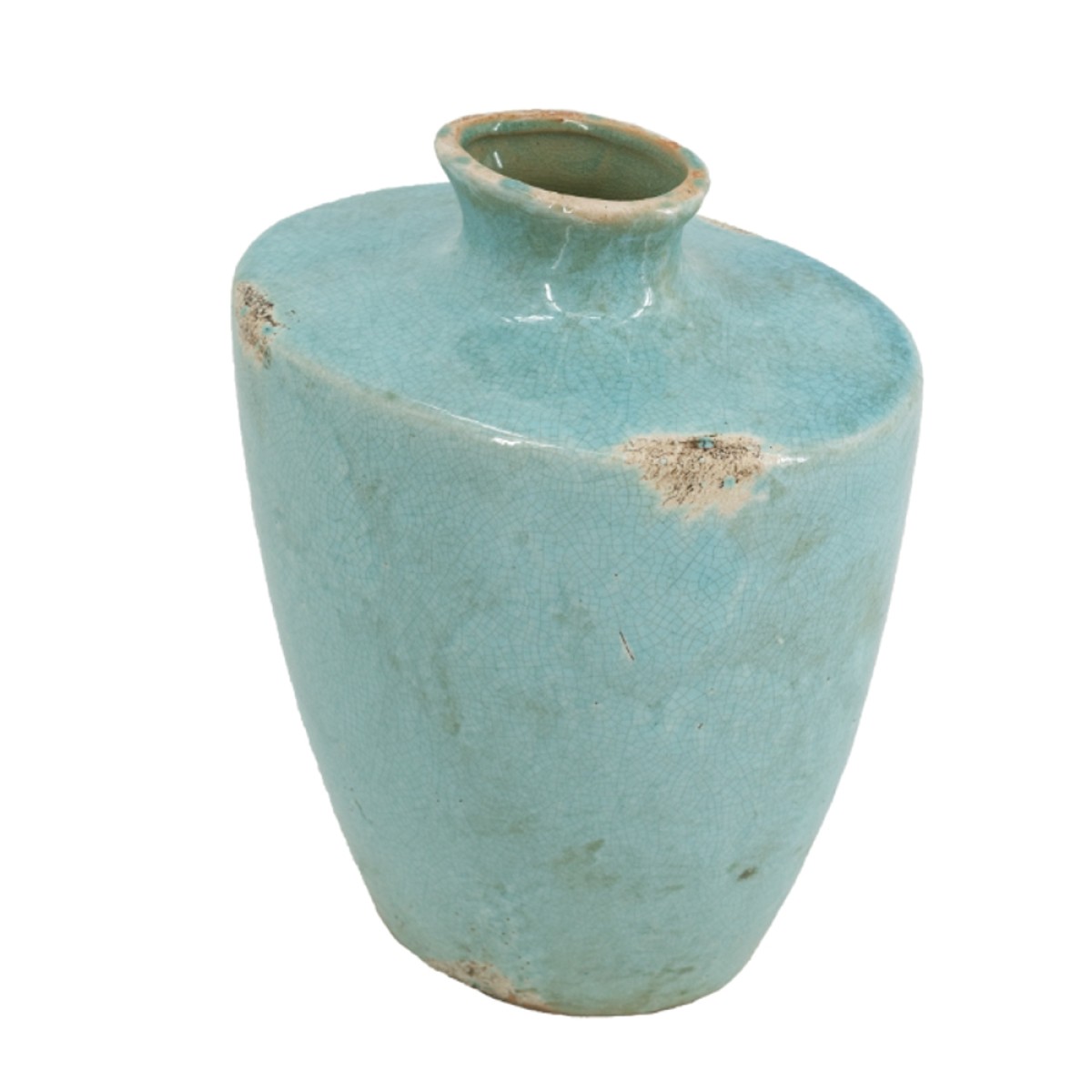 Artekko Annie Βάζο από Τερακότα Γαλάζιο (21.1x14.5x24.5)cm