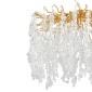Artekko Chandelier Aura Πολυέλαιος 10φωτος G9 με Διάφανα Κρύσταλλα (56x56)cm