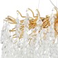 Artekko Chandelier Aura Πολυέλαιος 10φωτος G9 με Διάφανα Κρύσταλλα (56x56)cm