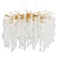 Artekko Chandelier Aura Πολυέλαιος 10φωτος G9 με Διάφανα Κρύσταλλα (56x56)cm