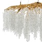 Artekko Chandelier Aura Πολυέλαιος 15φωτος G9 με Διάφανα Κρύσταλλα (80x80)cm