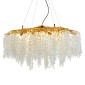 Artekko Chandelier Aura Πολυέλαιος 15φωτος G9 με Διάφανα Κρύσταλλα (80x80)cm
