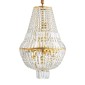 Artekko Chandelier Πολυέλαιος 8φωτος Ε14 με Διάφανο Κρύσταλλο (46x46x74)cm