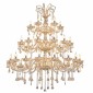Artekko Chandelier Helios Πολυέλαιος 36φωτος Ε14 με Σαμπανιζέ Κρύσταλλα (130x130x180)cm