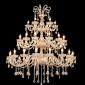 Artekko Chandelier Helios Πολυέλαιος 36φωτος Ε14 με Σαμπανιζέ Κρύσταλλα (130x130x180)cm